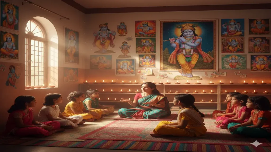 Bhakti Education for Kids 2025 – Children Learning Spiritual Stories