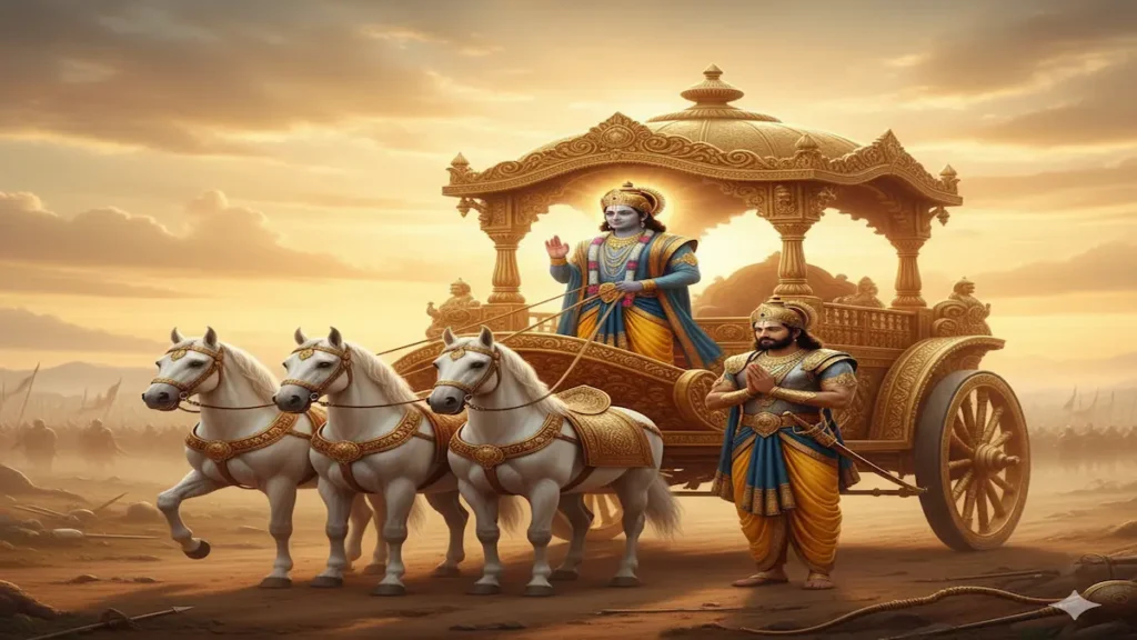 दूसरा अध्याय – सांख्य योग (ज्ञान योग) | श्रीकृष्ण द्वारा अर्जुन को उपदेश देते हुए