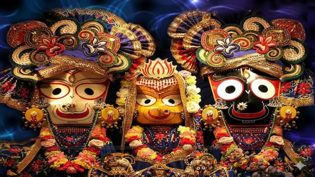 Jagannath Puri Temple darshan with devotees and temple architecture