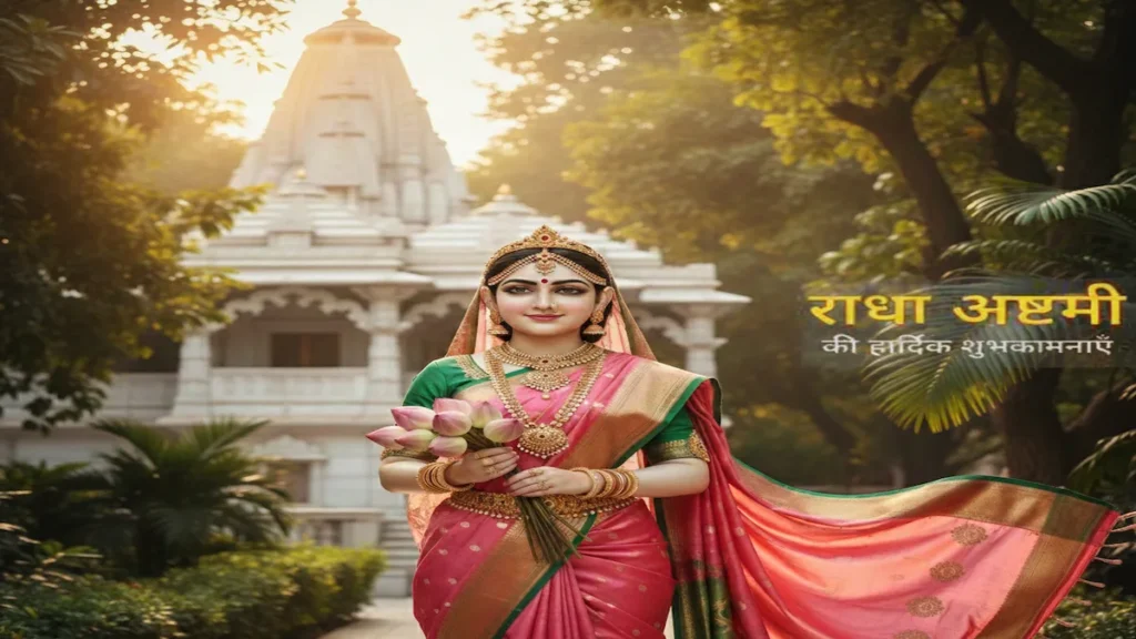 राधा अष्टमी पर श्री राधा रानी का दिव्य और शांत स्वरूप