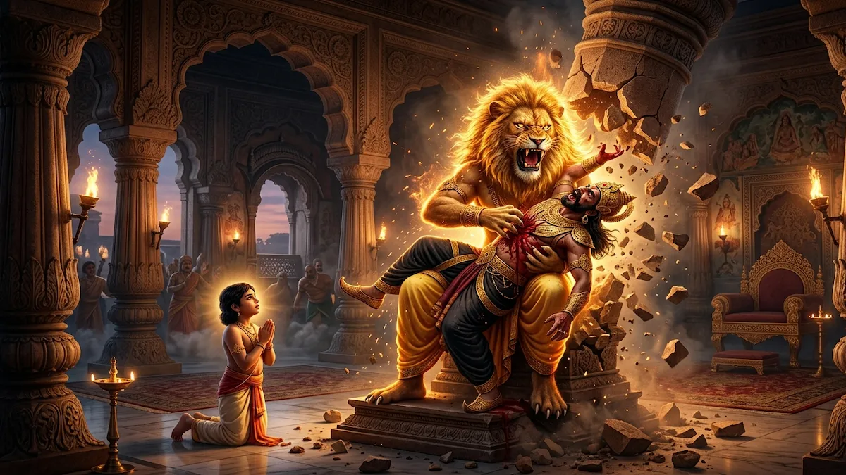 Narasimha Avatar Story in English – The Divine Protection of Devotion and Truth