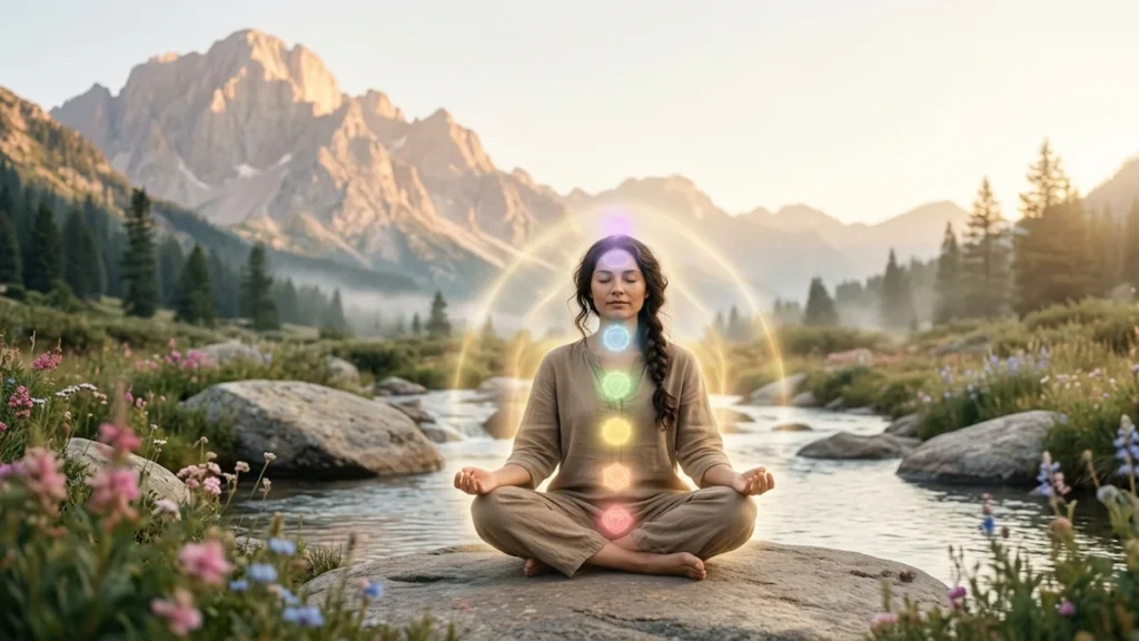 Spiritual healing meditation for inner peace and positive energy