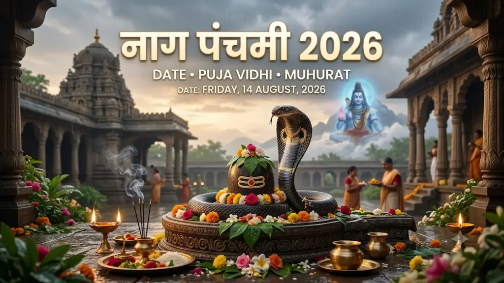 Nag Panchami 2026 Date with Nag Devta and Lord Shiva